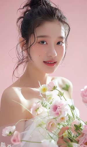 女孩子戴手套给男孩子做手术